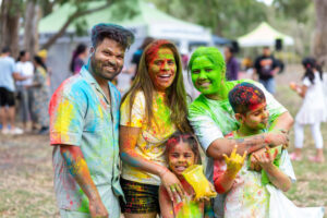 Colours fly at Holi Festival